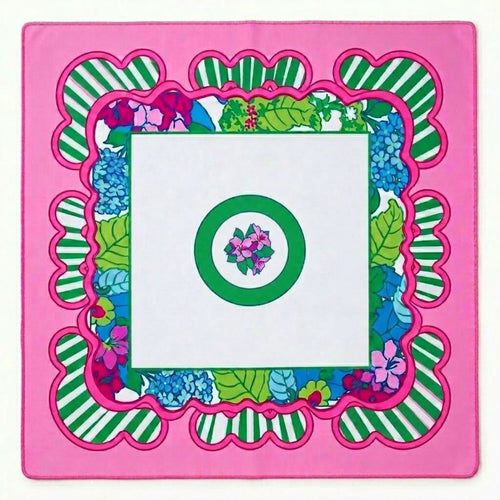 The Parlor Mat — Parlor Floral, overhead view
